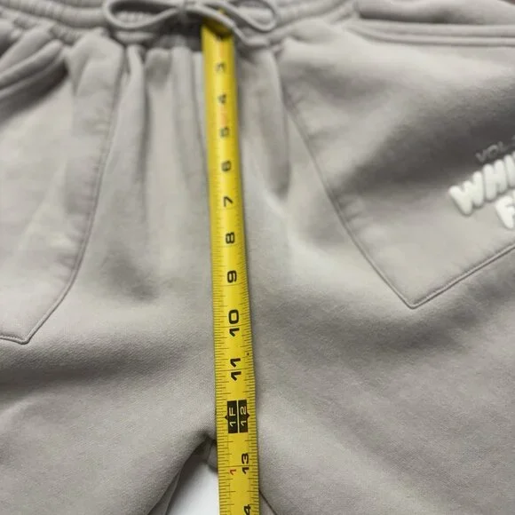 White Fox Vol 3 Sweatpants Joggers Womens Large Greige - Picture 8 of 8